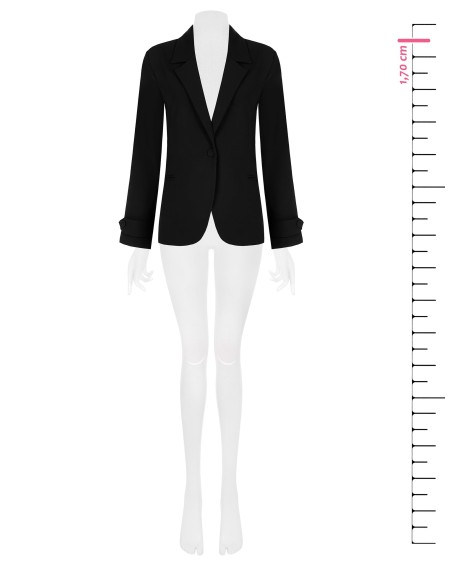 Casaco blazer de tecido fluido Rinascimento