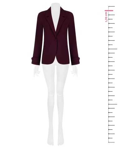 Casaco blazer de tecido fluido Rinascimento