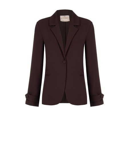 Casaco blazer de tecido fluido Rinascimento