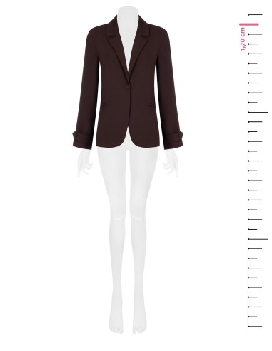 Casaco blazer de tecido fluido Rinascimento