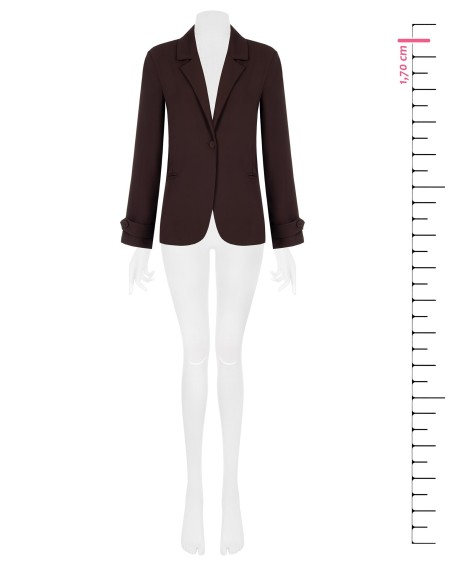 Casaco blazer de tecido fluido Rinascimento