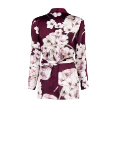 Casaco de quimono de cetim com cinto e dragonas a condizer Rinascimento 2