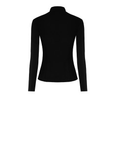 Casaco em crepe de mergulho com fecho de correr e logótipo Rinascimento 2