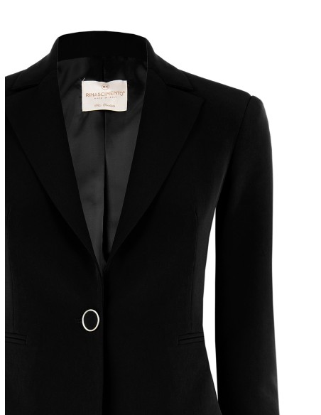 Blazer com 1 botão em tecido técnico Rinascimento
