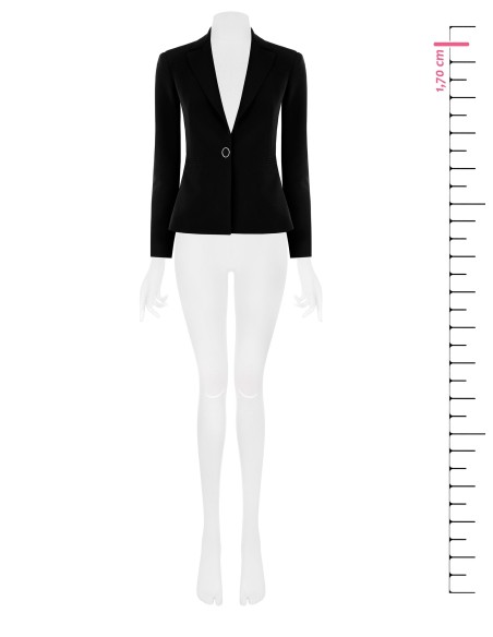 Blazer com 1 botão em tecido técnico Rinascimento