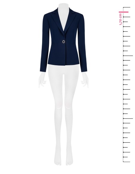 Blazer com 1 botão em tecido técnico Rinascimento