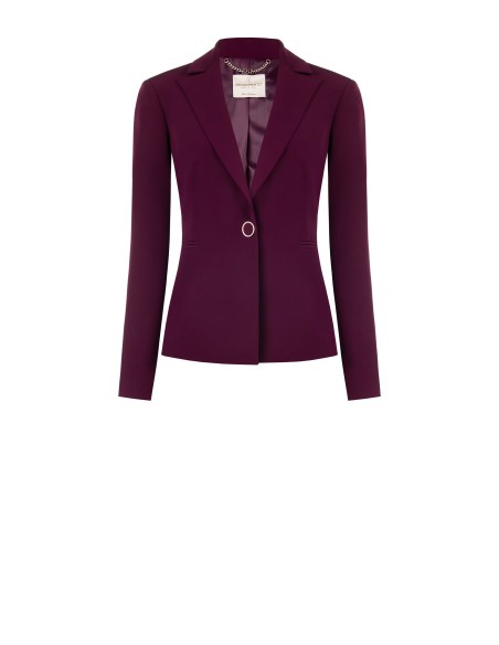 Blazer com 1 botão em tecido técnico Rinascimento