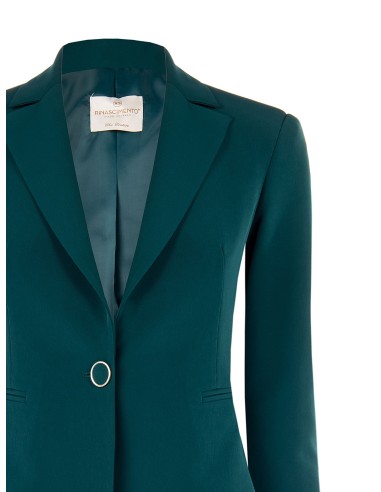 Blazer com 1 botão em tecido técnico Rinascimento