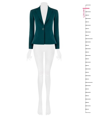 Blazer com 1 botão em tecido técnico Rinascimento