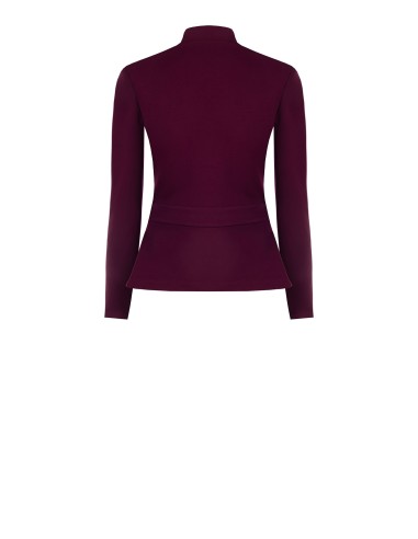 Blazer em crepe de mergulho com logótipo de fecho de correr Rinascimento