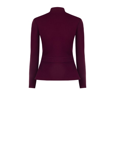 Blazer em crepe de mergulho com logótipo de fecho de correr Rinascimento