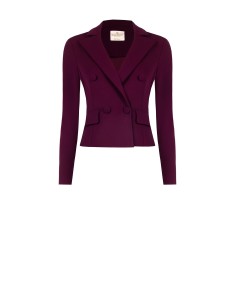 Blazer curto em crepe de mergulho Rinascimento 2