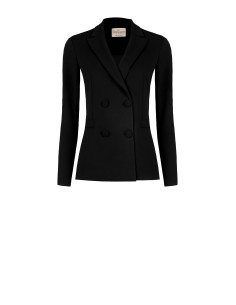 Blazer em crepe de mergulho com botões coordenados Rinascimento