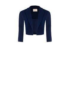 Encolhimento de ombros aberto em crepe de mergulho com alças Rinascimento 2