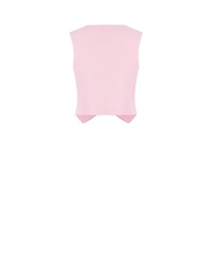 Colete em tecido crepe fluido Rinascimento 2