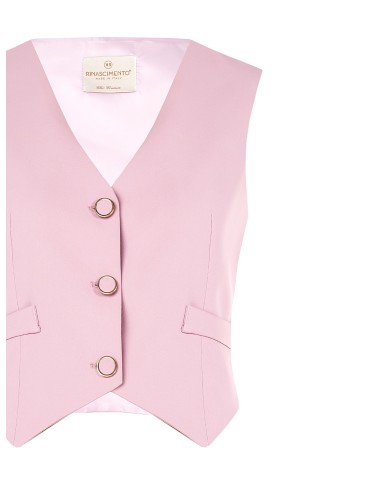 Colete em tecido crepe fluido Rinascimento