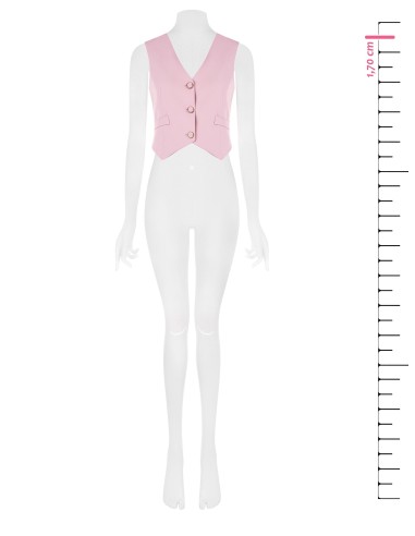 Colete em tecido crepe fluido Rinascimento