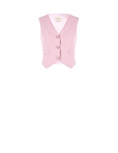 Colete em tecido crepe fluido Rinascimento