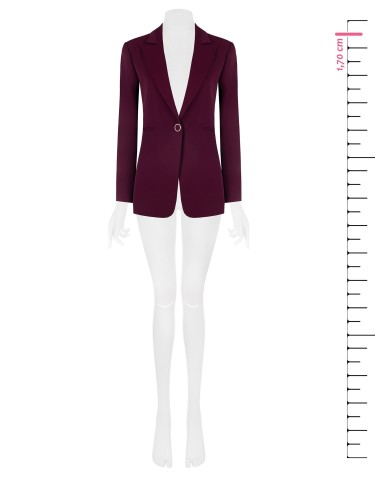 Casaco blazer com pregas largas em tecido técnico Rinascimento