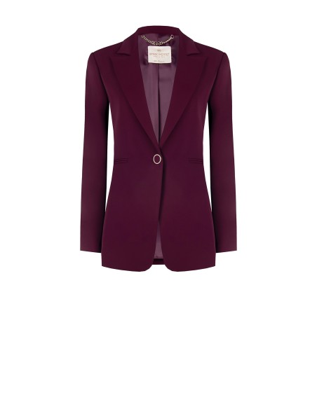 Casaco blazer com pregas largas em tecido técnico Rinascimento