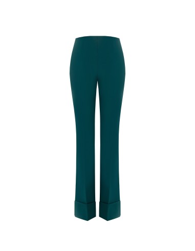 Calças Palace em tecido técnico com lapelas Maxi Rinascimento