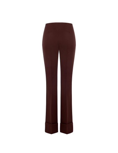 Calças Palace em tecido técnico com lapelas Maxi Rinascimento