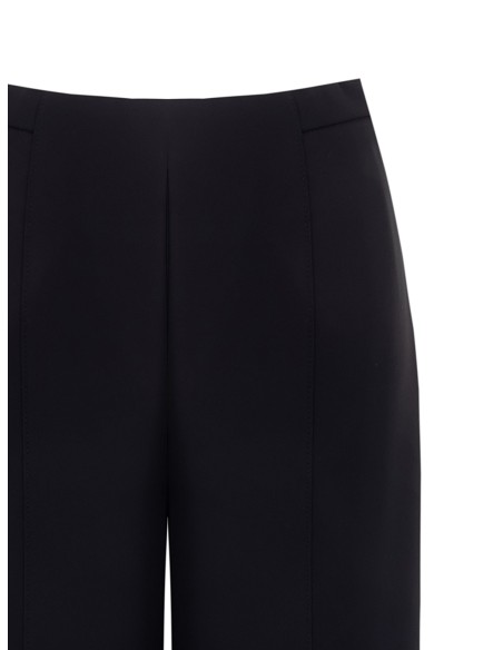 Calças Palace em tecido fluido com fecho de correr lateral Rinascimento