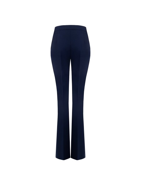 Calças largas em tecido técnico com fecho de correr lateral Rinascimento