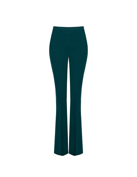 Calças largas em tecido técnico com fecho de correr lateral Rinascimento