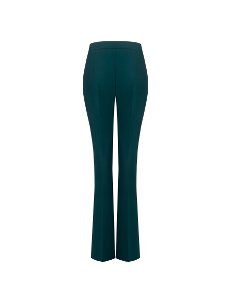 Calças largas em tecido técnico com fecho de correr lateral Rinascimento