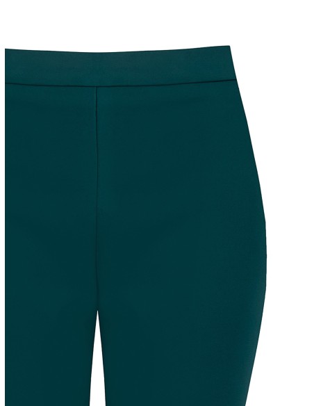 Calças largas em tecido técnico com fecho de correr lateral Rinascimento