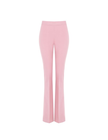 Calças largas em tecido técnico com fecho de correr lateral Rinascimento