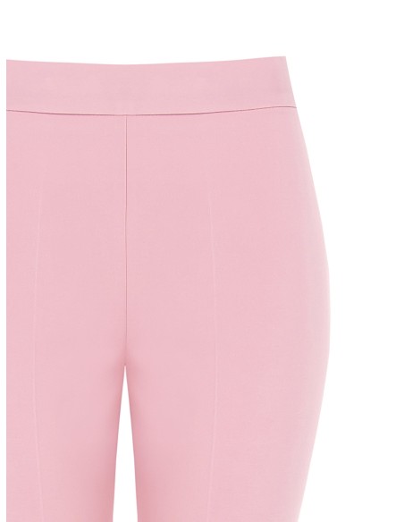 Calças largas em tecido técnico com fecho de correr lateral Rinascimento