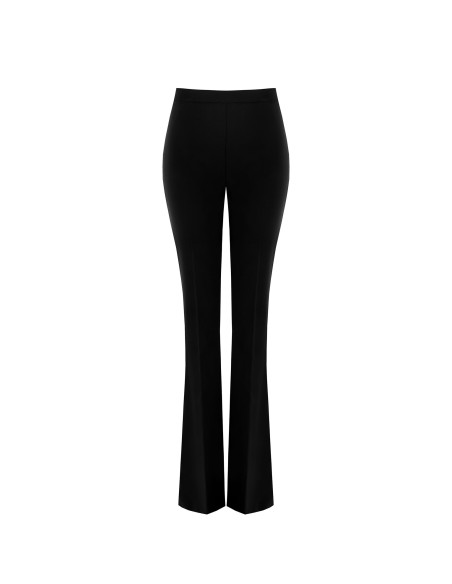 Calças largas em tecido técnico com fecho de correr lateral Rinascimento