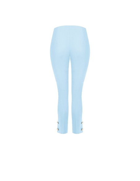 Calça cigarrete em tecido técnico com botões nos tornozelos Rinascimento