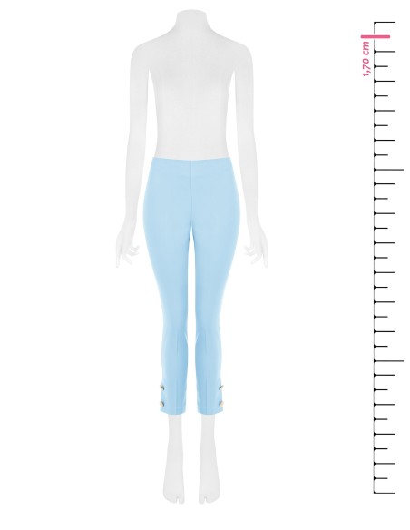 Calça cigarrete em tecido técnico com botões nos tornozelos Rinascimento