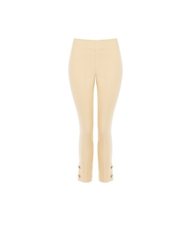 Calça cigarrete em tecido técnico com botões nos tornozelos Rinascimento