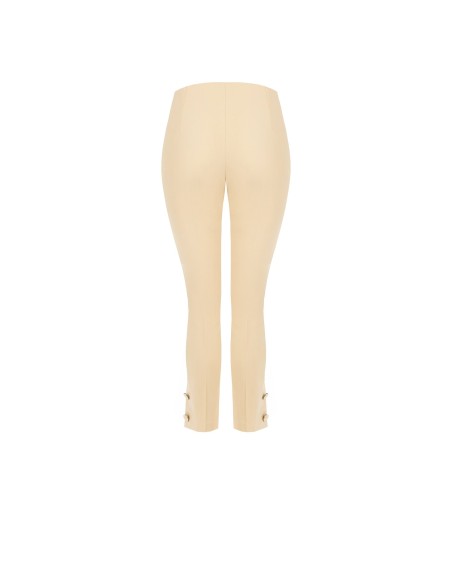 Calça cigarrete em tecido técnico com botões nos tornozelos Rinascimento