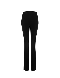 Leggings em crepe de mergulho com fecho de correr lateral Rinascimento 2