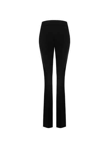 Leggings em crepe de mergulho com fecho de correr lateral Rinascimento