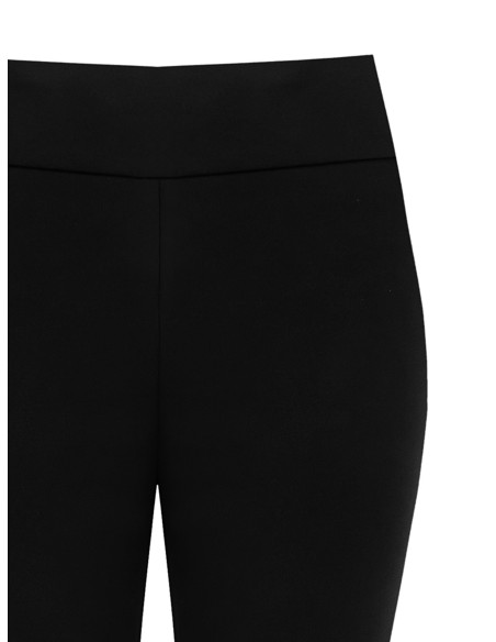 Leggings em crepe de mergulho com fecho de correr lateral Rinascimento