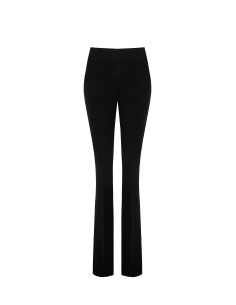 Leggings em crepe de mergulho com fecho de correr lateral Rinascimento