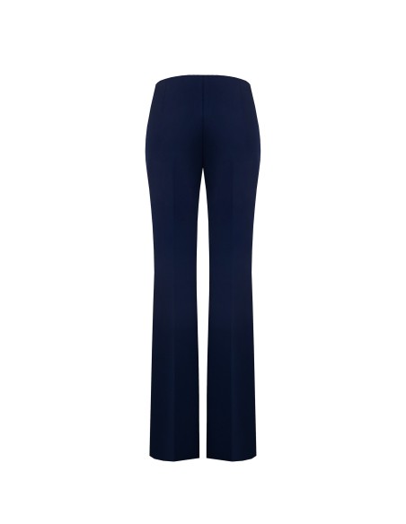 Calças de crepe Scuba Palace com fecho lateral Rinascimento