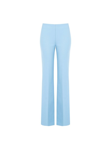 Calças de crepe Scuba Palace com fecho lateral Rinascimento