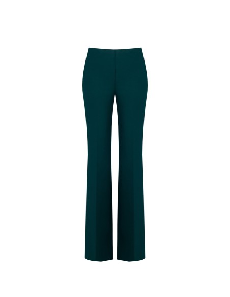 Calças de crepe Scuba Palace com fecho lateral Rinascimento