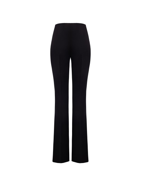 Calças largas em tecido técnico com fecho de correr lateral Rinascimento