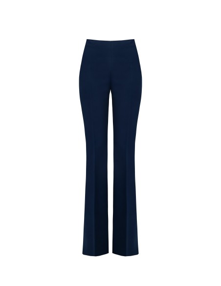 Calças largas em tecido técnico com fecho de correr lateral Rinascimento