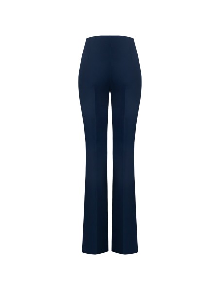 Calças largas em tecido técnico com fecho de correr lateral Rinascimento