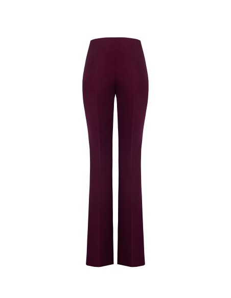 Calças largas em tecido técnico com fecho de correr lateral Rinascimento