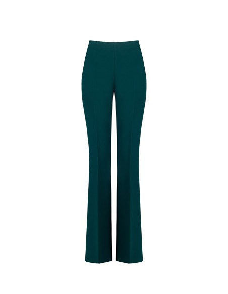 Calças largas em tecido técnico com fecho de correr lateral Rinascimento